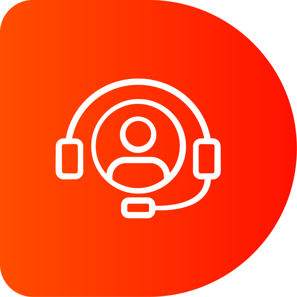 Icon Web Agent Tool Fond Orange Digitrips Pro